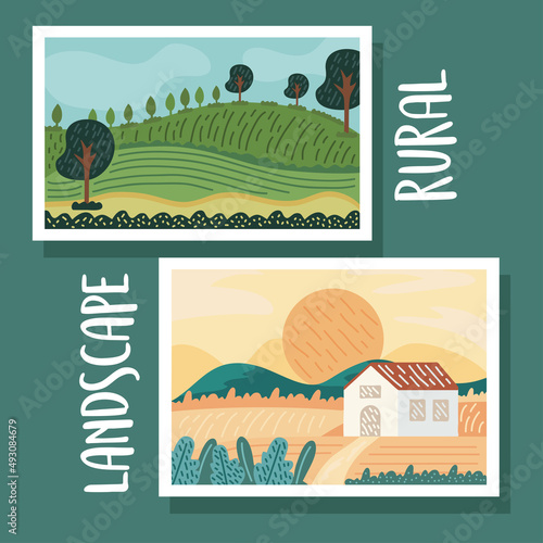 two rural landscapes
