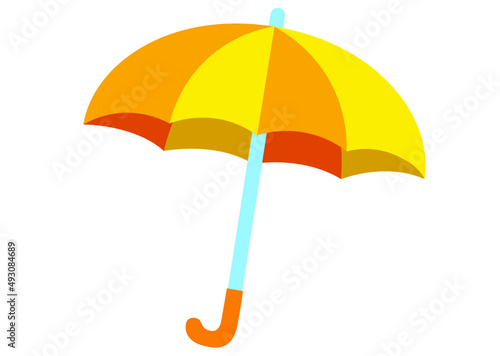 傘,雨傘,ビニール傘,雨,梅雨,雨天,天気,学校,道具,挿絵,黄色,雨具,６月,アンブレラ,パラソル,長傘,ワンタッチ,ジャンプ傘,雨季,入梅,水無月,日用品,シンプル,挿し絵,イラスト
