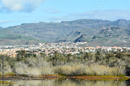 veduta della città di maspalomas isola gran canaria