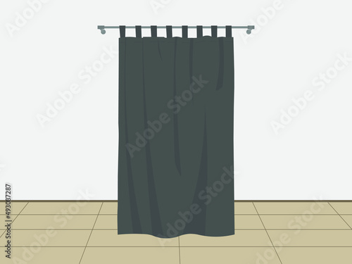 Indoor dressing room curtain
