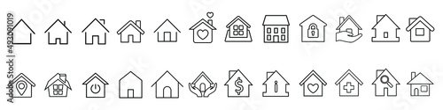 House Icon vector Set. Home illustration sign collection. Building symbol. hotel logo.