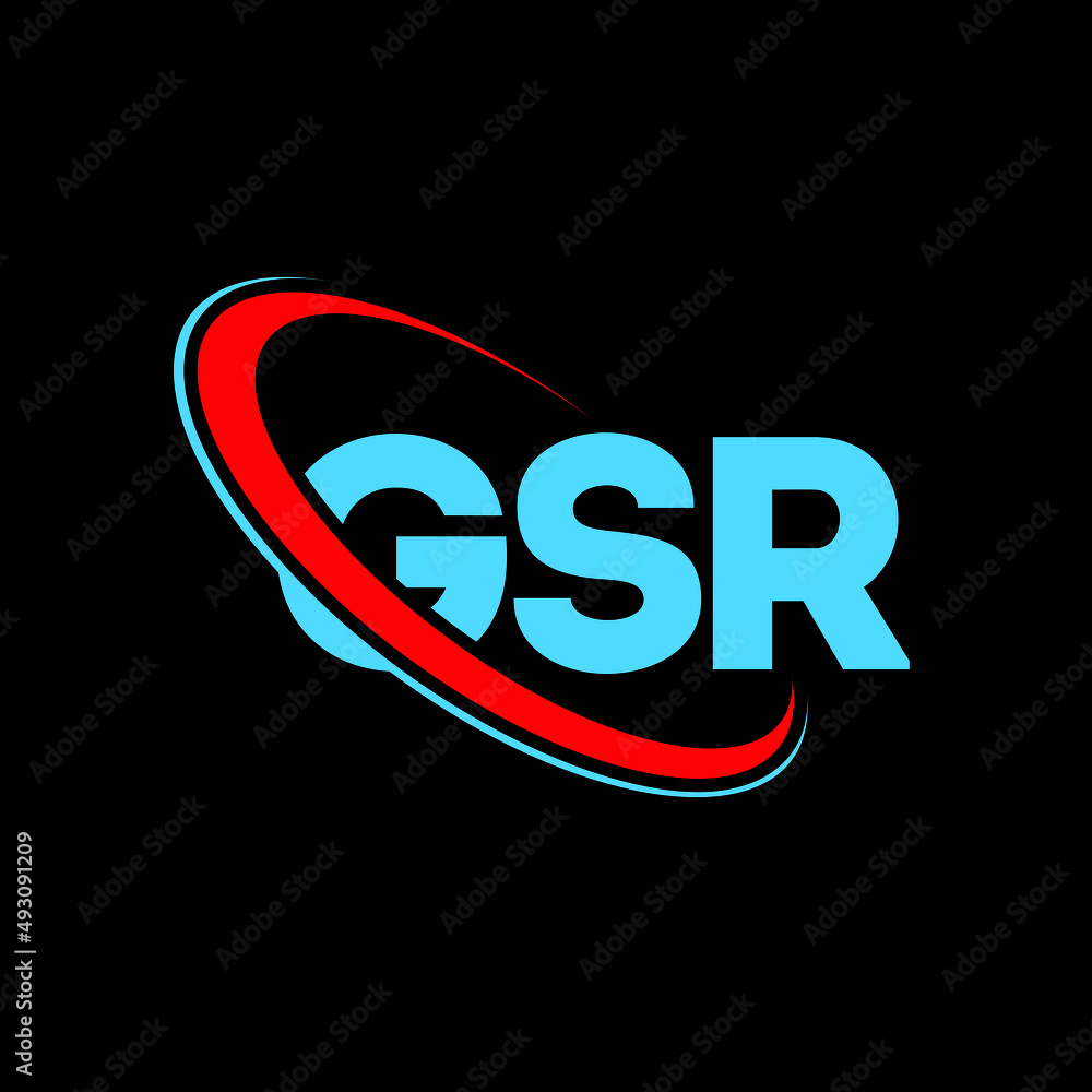 GSR logo. GSR letter. GSR letter logo design. Initials GSR logo linked ...