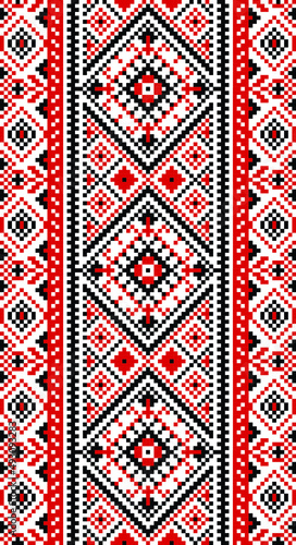 ukrainian national ornament texture background pattern