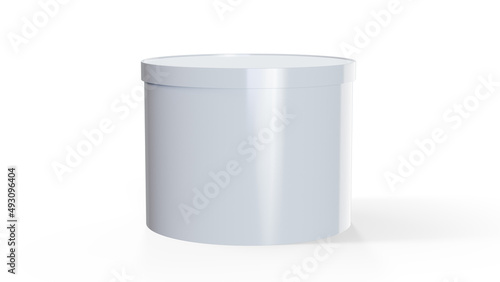 Wallpaper Mural Large brown cardboard textured box packaging Mockup for smart tv set, 3d rendering Torontodigital.ca