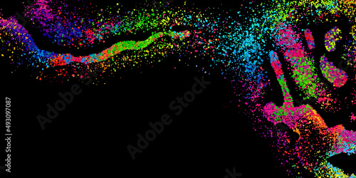 Bright abstract image in a ...