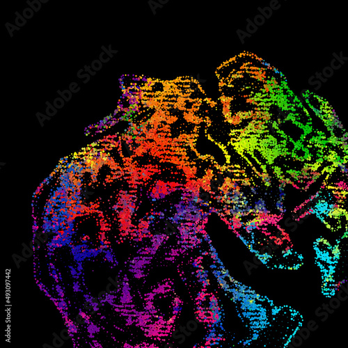 Bright abstract image in a ...