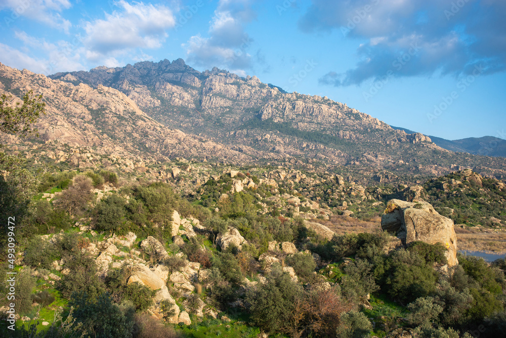 Mountains close to lake Bafa scenic view in Turkey Mountains close to lake Bafa scenic view in Turkey