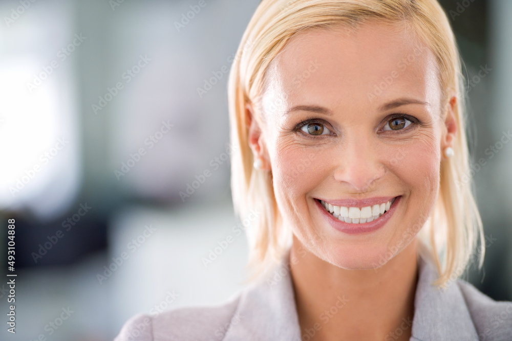 Shes determined to succeed. Cropped shot of an attractive young businesswoman in the office.