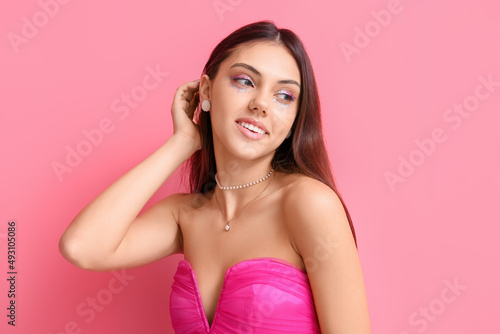 Smiling woman with creative...