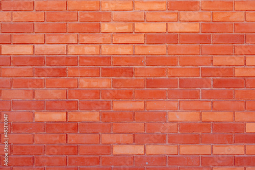 Red tile brick wall background.