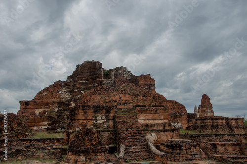 タイ アユタヤ遺跡：Ayutthaya ruins, Thailand