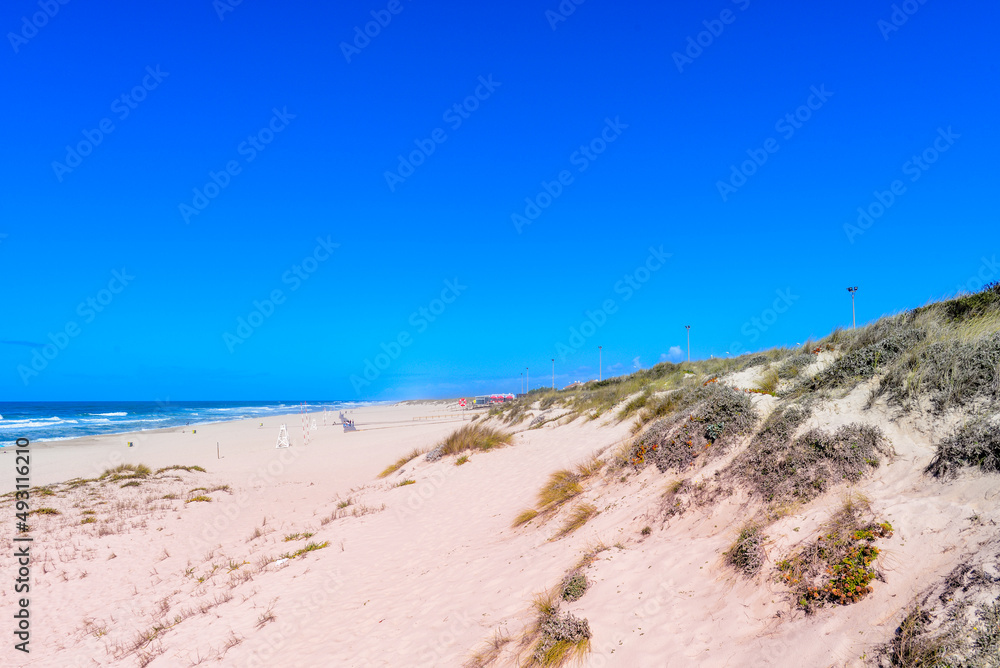 Sandstrand von Praia de Mira im Kreis Mira, Portugal Sandstrand von Praia de Mira im Kreis Mira, Portugal