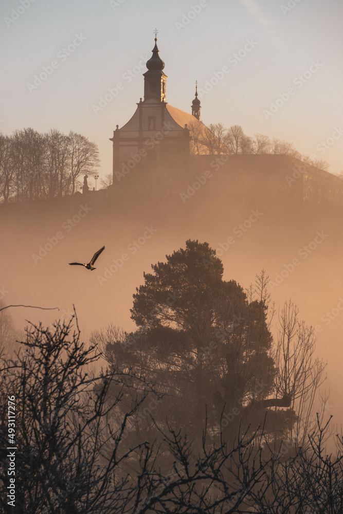 The Frauenberg Monastery in Fulda, Germany - obrazy, fototapety, plakaty 