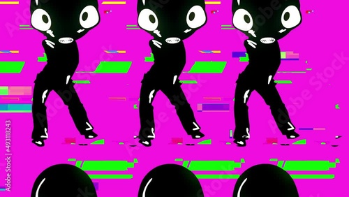 Cartoon Disco Dancers Freaks. Part of a collection
