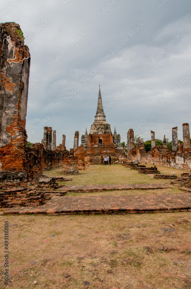 Obraz premium タイ アユタヤ遺跡：Thailand Ayutthaya ruins 