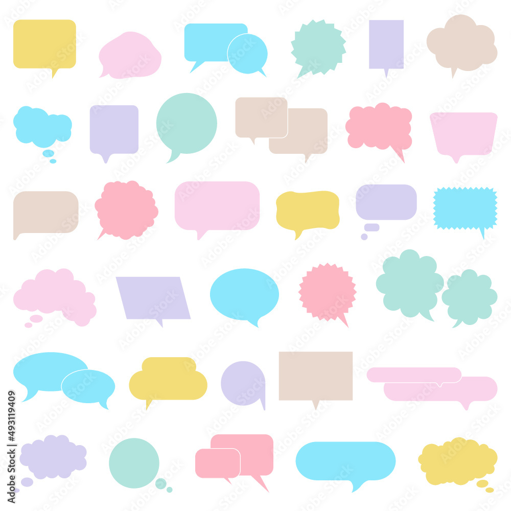 Speech Bubble set. Talk bubble. Cloud speech bubbles collection. Vector. Speech Bubble set. Talk bubble. Cloud speech bubbles collection. Vector.