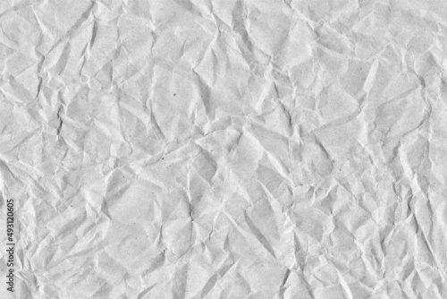white crumpled paper texture