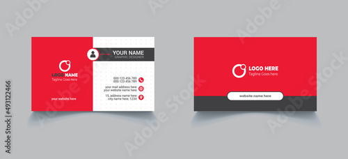 Corporate business card design template