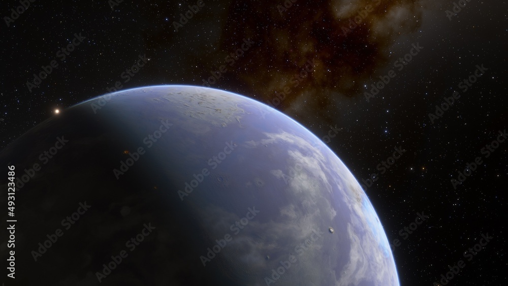 planet suitable for colonization, earth-like planet in far space, planets background 3d render
planet suitable for colonization, earth-like planet in far space, planets background 3d render