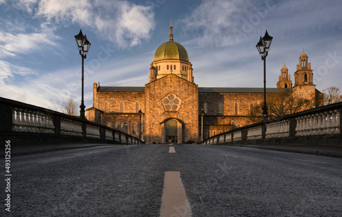 Beautiful morning scene with Galway cathedral in Ireland 