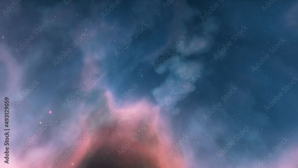 Fototapeta premium nebula gas cloud in deep outer space