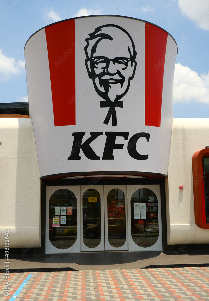 "Setia Alam, Malaysia Circa March, 2022 A picture of KFC giant bucket
