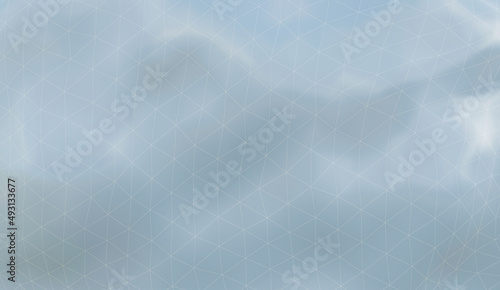 Neutral background with 3d triangles. Lines pattern.