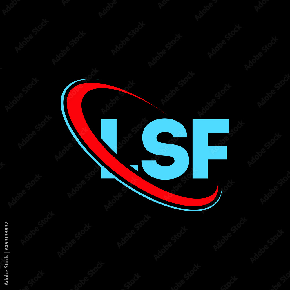 Vecteur Stock LSF logo. LSF letter. LSF letter logo design. Initials