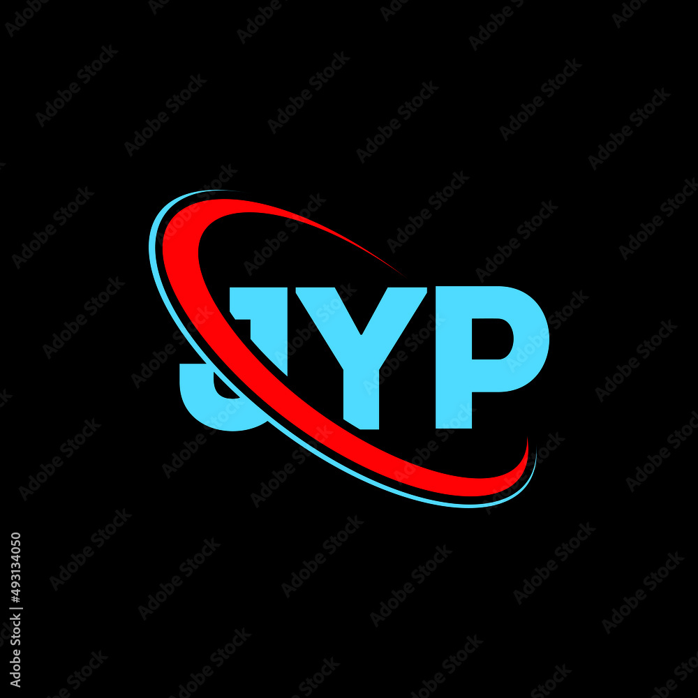JYP logo. JYP letter. JYP letter logo design. Initials JYP logo linked