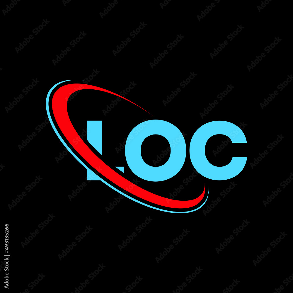 LOC logo. LOC letter. LOC letter logo design. Initials LOC logo linked ...