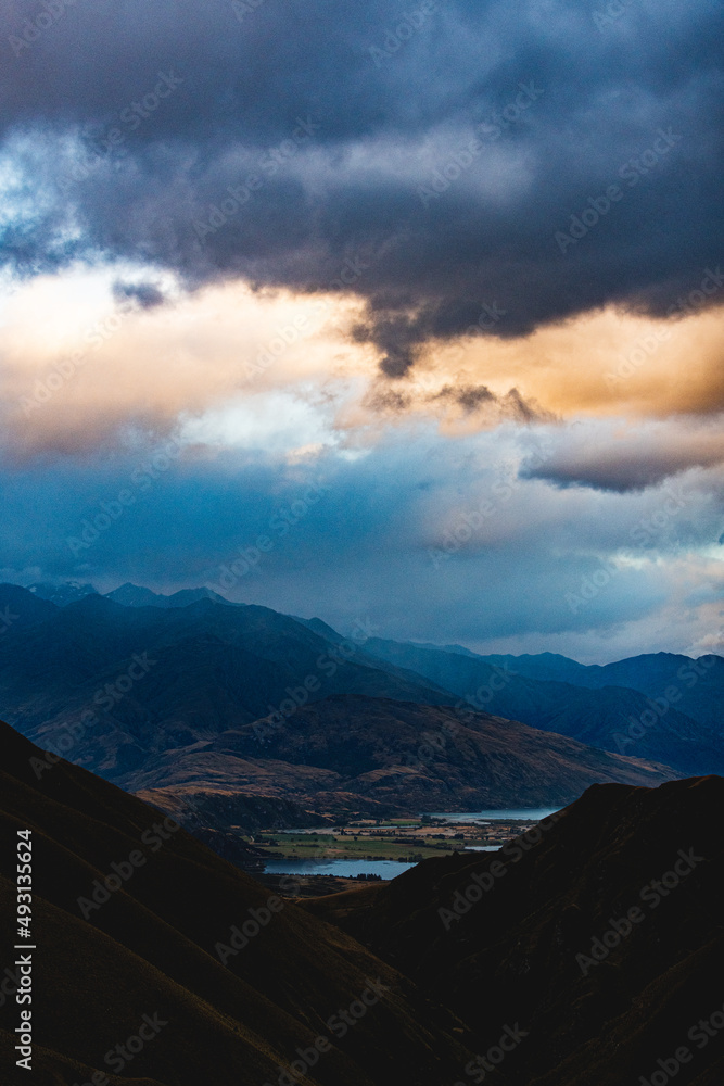 Dramatic clouds in New Zealand