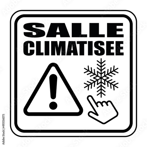 Logo salle climatisée.