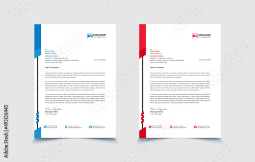 Creative letterhead design template