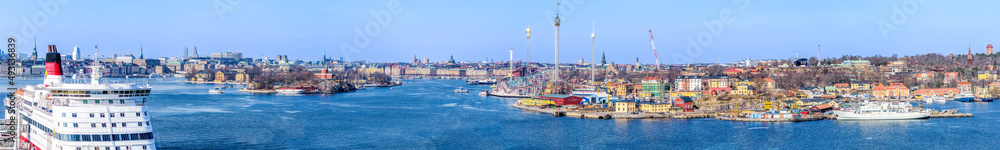 Panoramic view of stockholm city