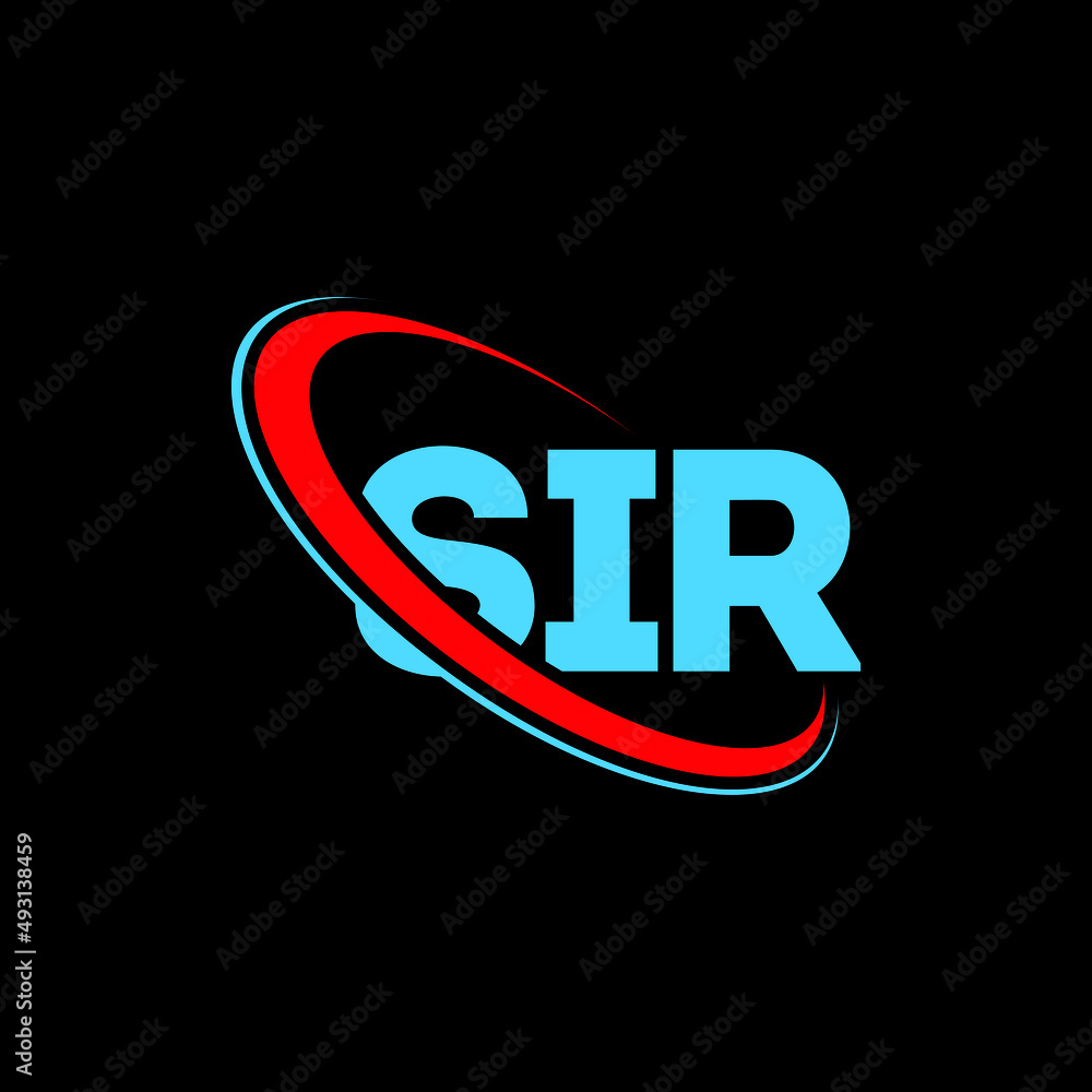 Vecteur Stock SIR logo. SIR letter. SIR letter logo design. Initials