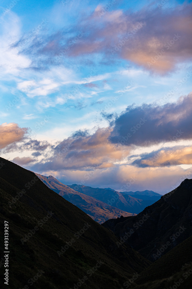 Dramatic clouds in the mountains Dramatic clouds in the mountains