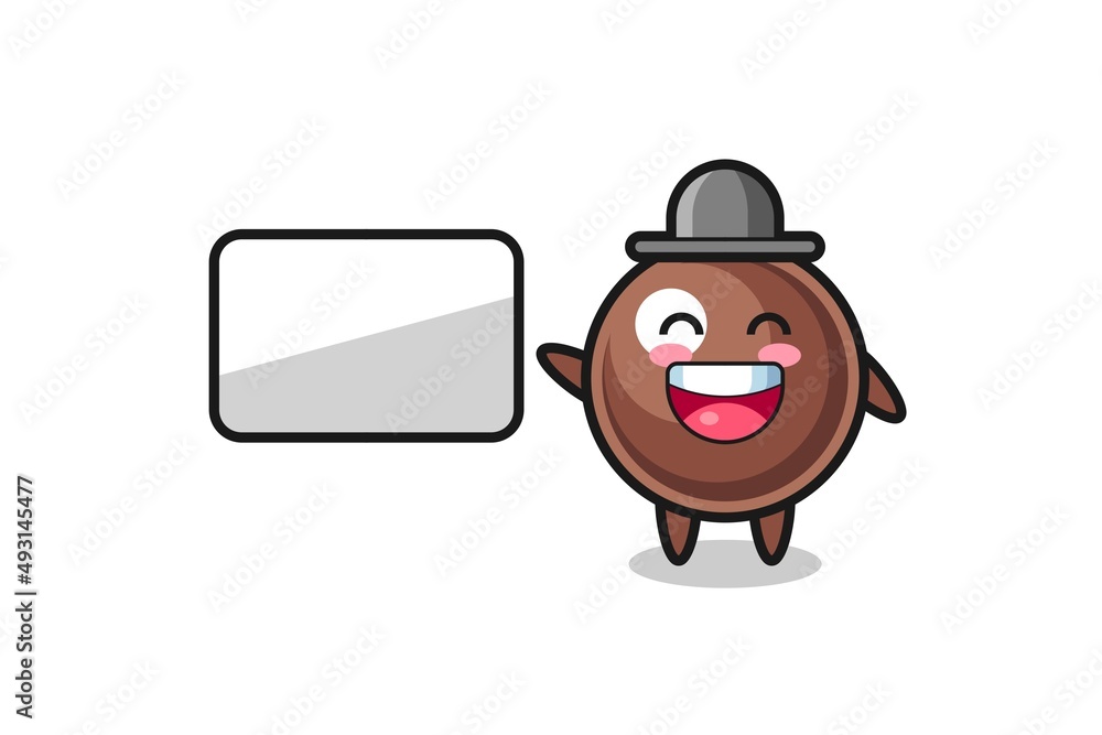 tapioca pearl cartoon illustration doing a presentation tapioca pearl cartoon illustration doing a presentation