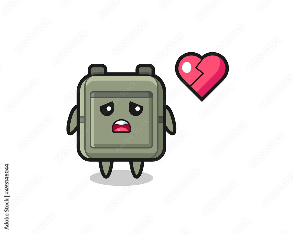 school bag cartoon illustration is broken heart school bag cartoon illustration is broken heart