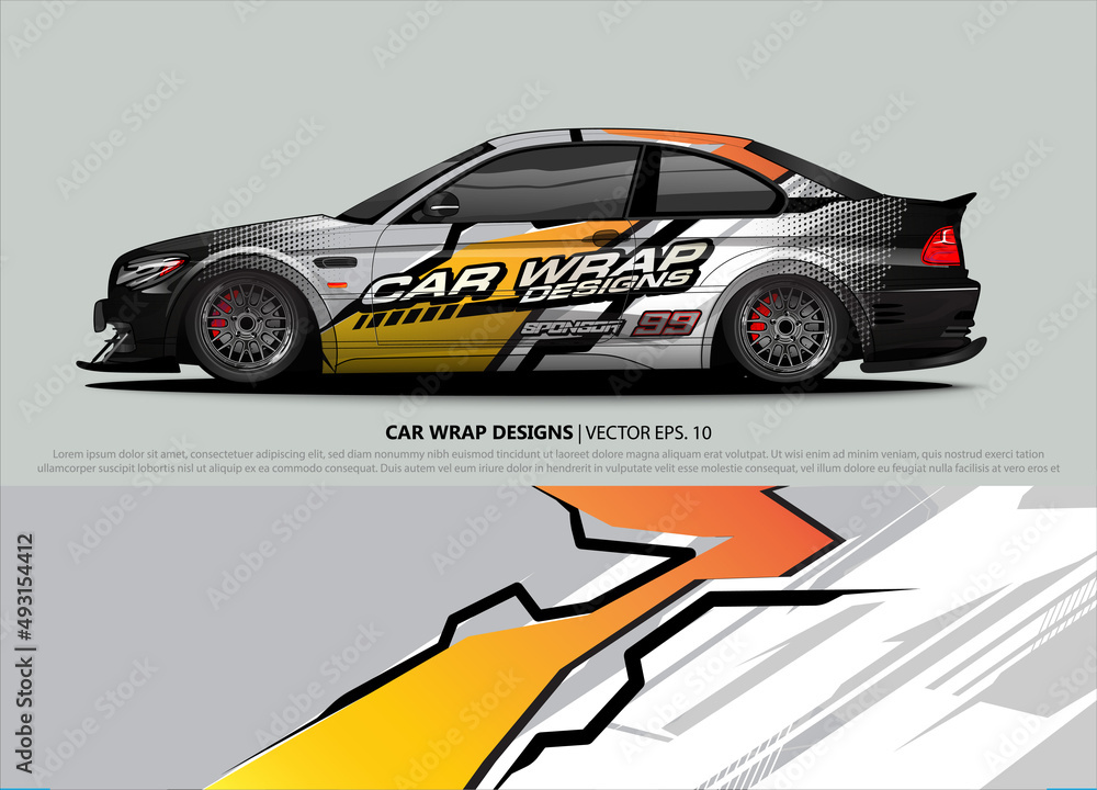race car Livery for vehicle wrap design vector
race car Livery for vehicle wrap design vector