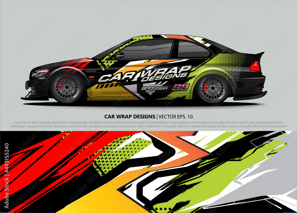 race car Livery for vehicle wrap design vector
race car Livery for vehicle wrap design vector