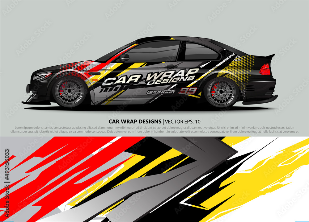 Obraz premium car wrap design