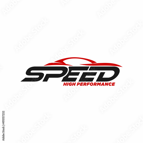 Auto speed car logo design