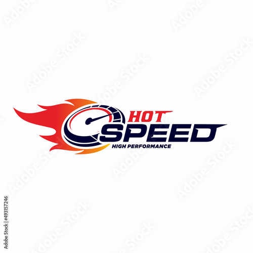 Auto speed car logo design