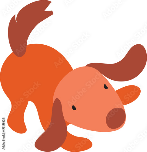 dog, characters, mascot, pets, cute, vector, fur, sitting, animal, young animal, puppy, playful, tail, cartoon, illustration, animal body part, canine 