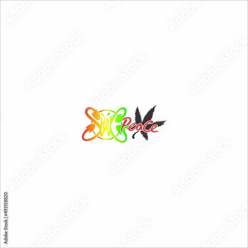 the "slank" logo and the words "place" decorated with black leaves can be used as graphic designs, mockups, stickers