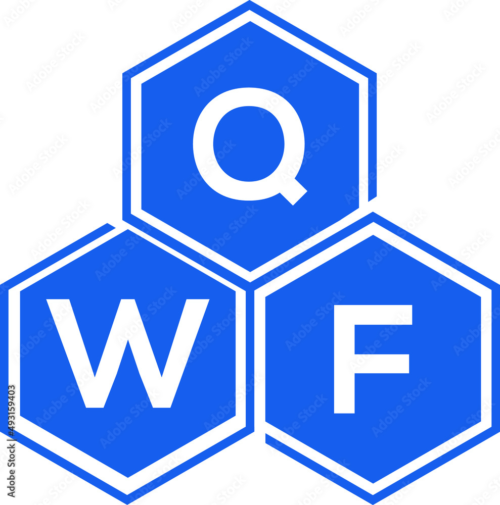 QWF letter logo design on White background. QWF creative initials letter logo concept. QWF letter design. QWF letter logo design on White background. QWF creative initials letter logo concept. QWF letter design.