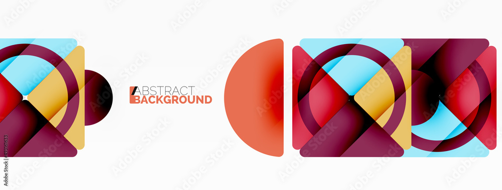 Creative geometric wallpaper. Minimal abstract background. Triangles and circles composition vector illustration for wallpaper banner background or landing page Creative geometric wallpaper. Minimal abstract background. Triangles and circles composition vector illustration for wallpaper banner background or landing page