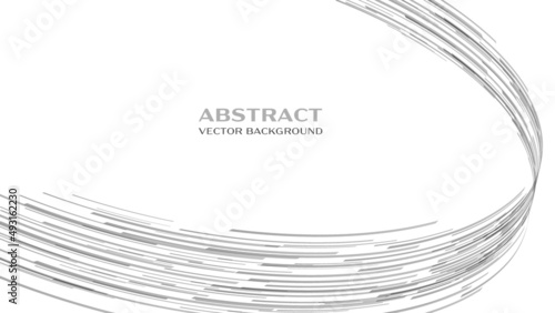 グレーの円形の背景 ベクター画像	
