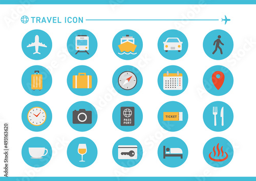 旅行アイコン_カラー丸