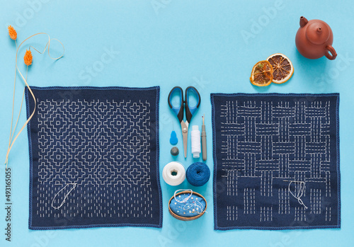 Vászonkép Needlework as leisure